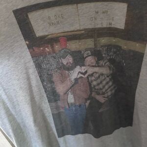 Next Level Apparel Gray Graphic Tee